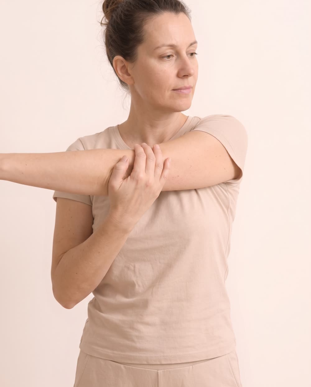 Person experiencing muscle and joint stiffness